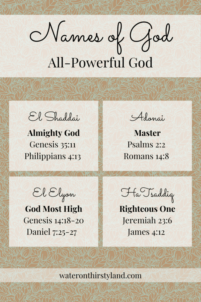 Names of God All Powerful God
