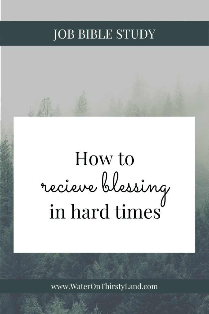 How to receive blessing in hard times