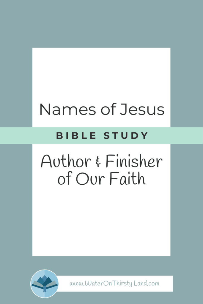 Author & Finisher of Our Faith pin