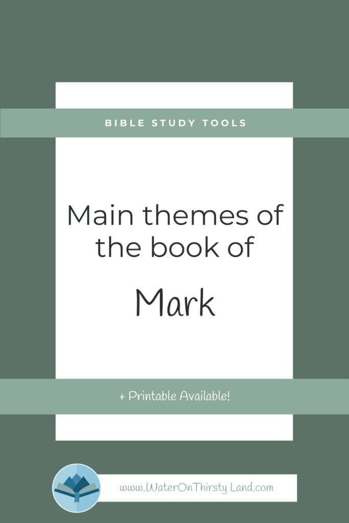 Gospel of Mark Overview Pin