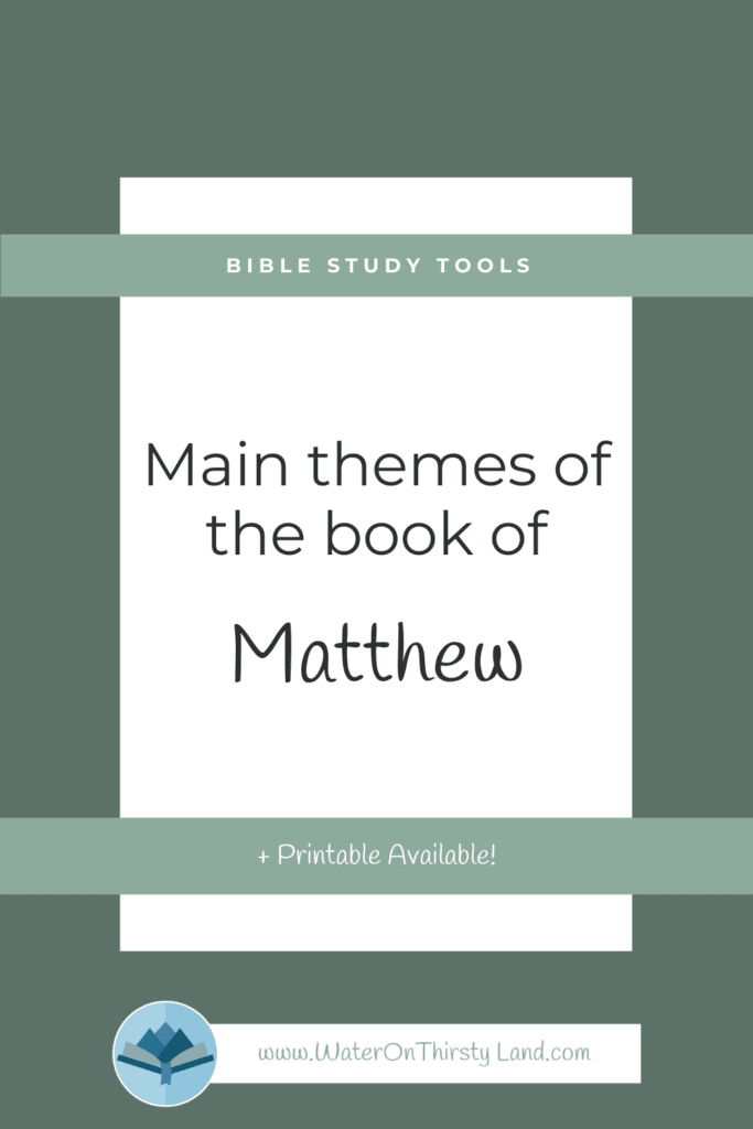 Gospel of Matthew Overview Pin
