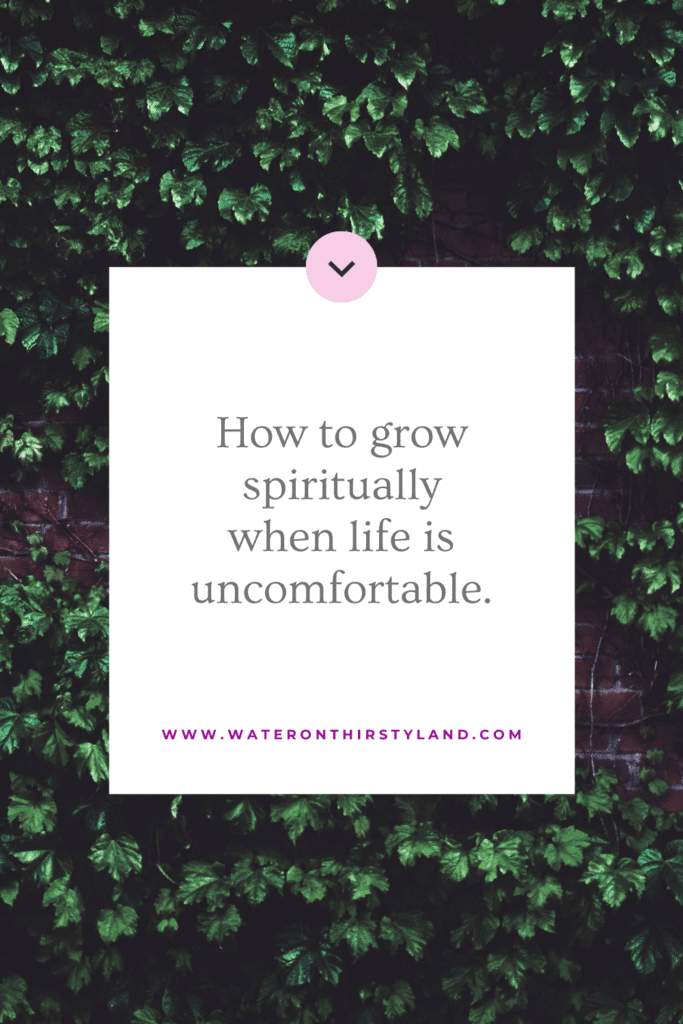 grow when uncomfortable