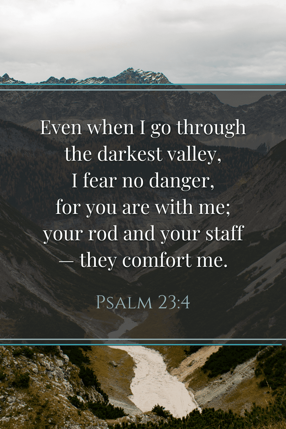 How To Find Comfort In Psalm 23:4 In The Midst Of Depression | Water On ...