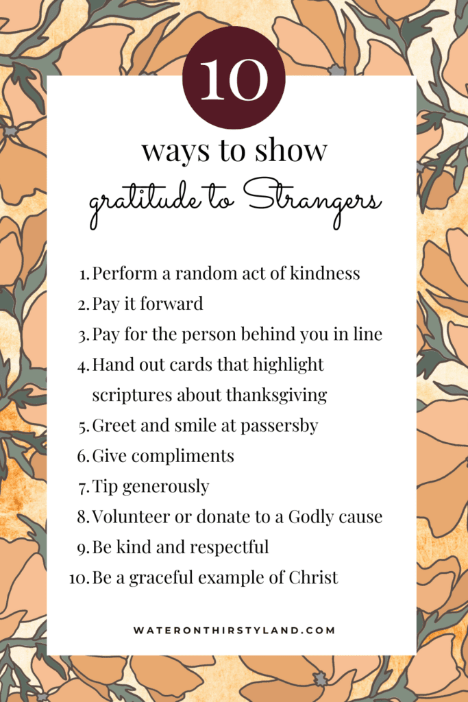 10 ways to show gratitude to Strangers