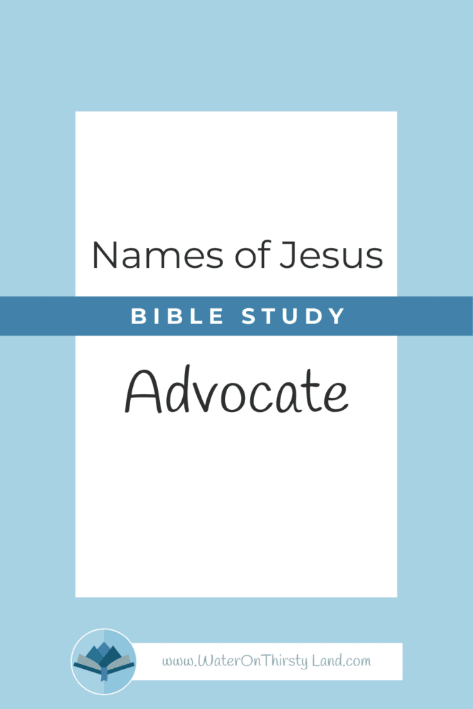 Names of Jesus Advocate pin