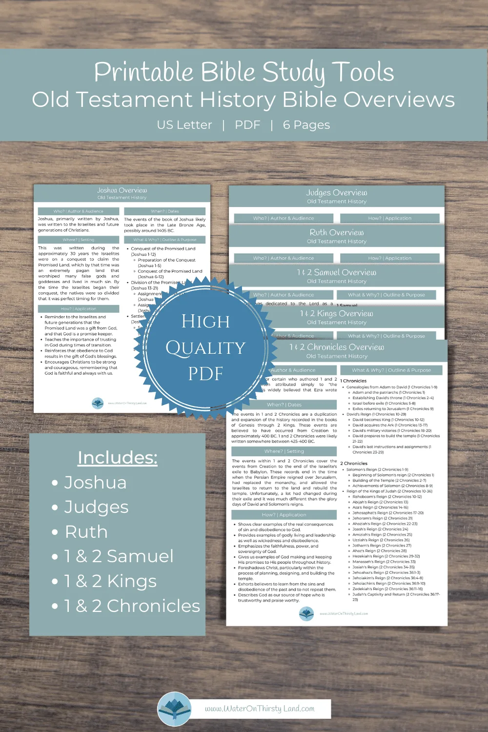 Old Testament History Overview Pack 1