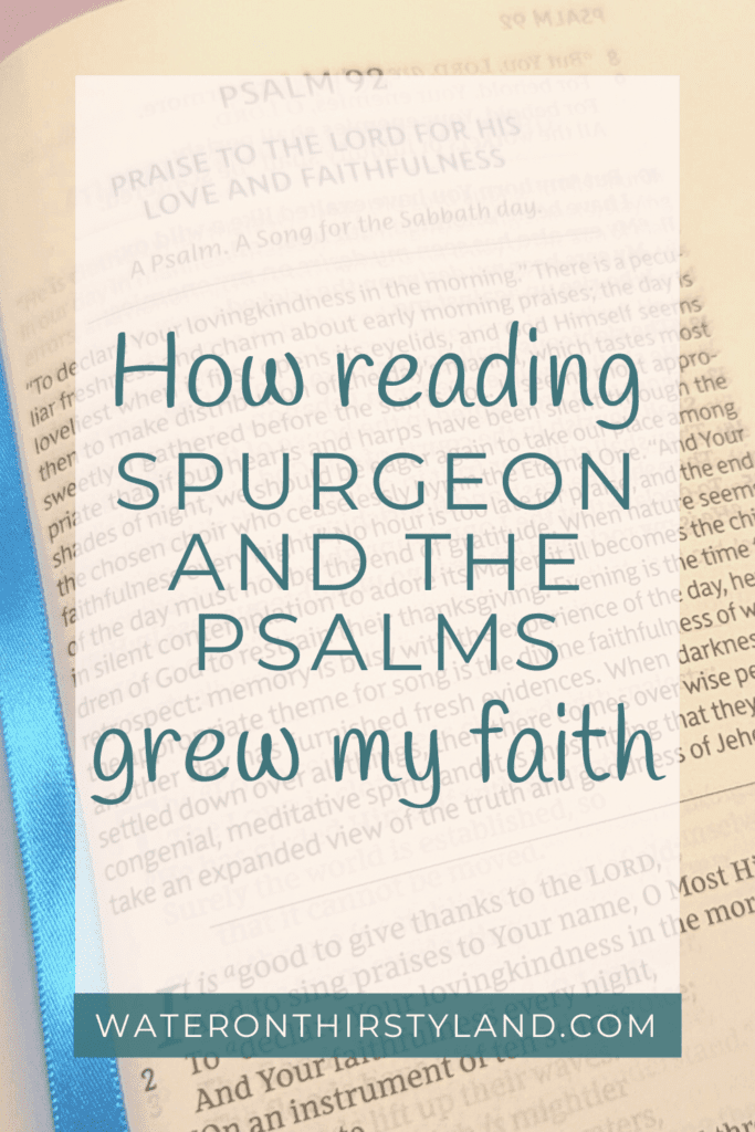 Spurgeon and the Psalms pin