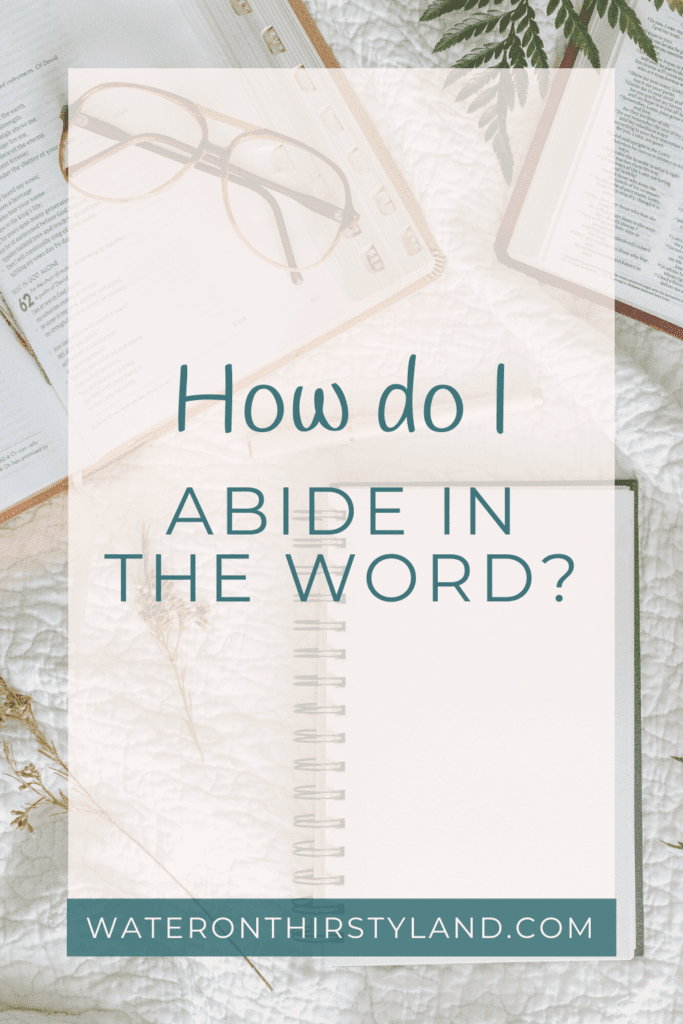 How do I abide in the Word?