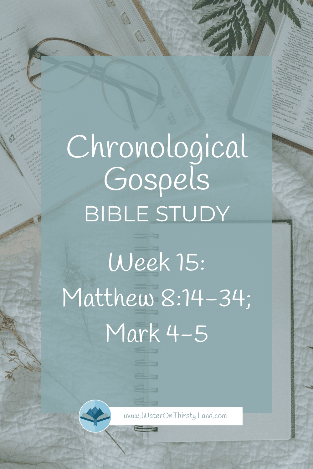 Chronological Gospels Week 15 Matthew 8:14-34; Mark 4-5