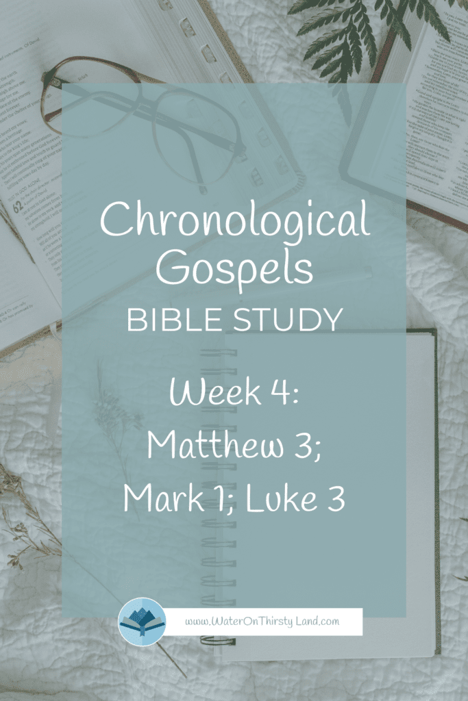 Matthew 3; Mark 1; Luke 3