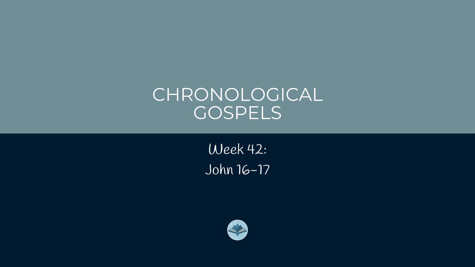 Chronological Gospels: John 16-17