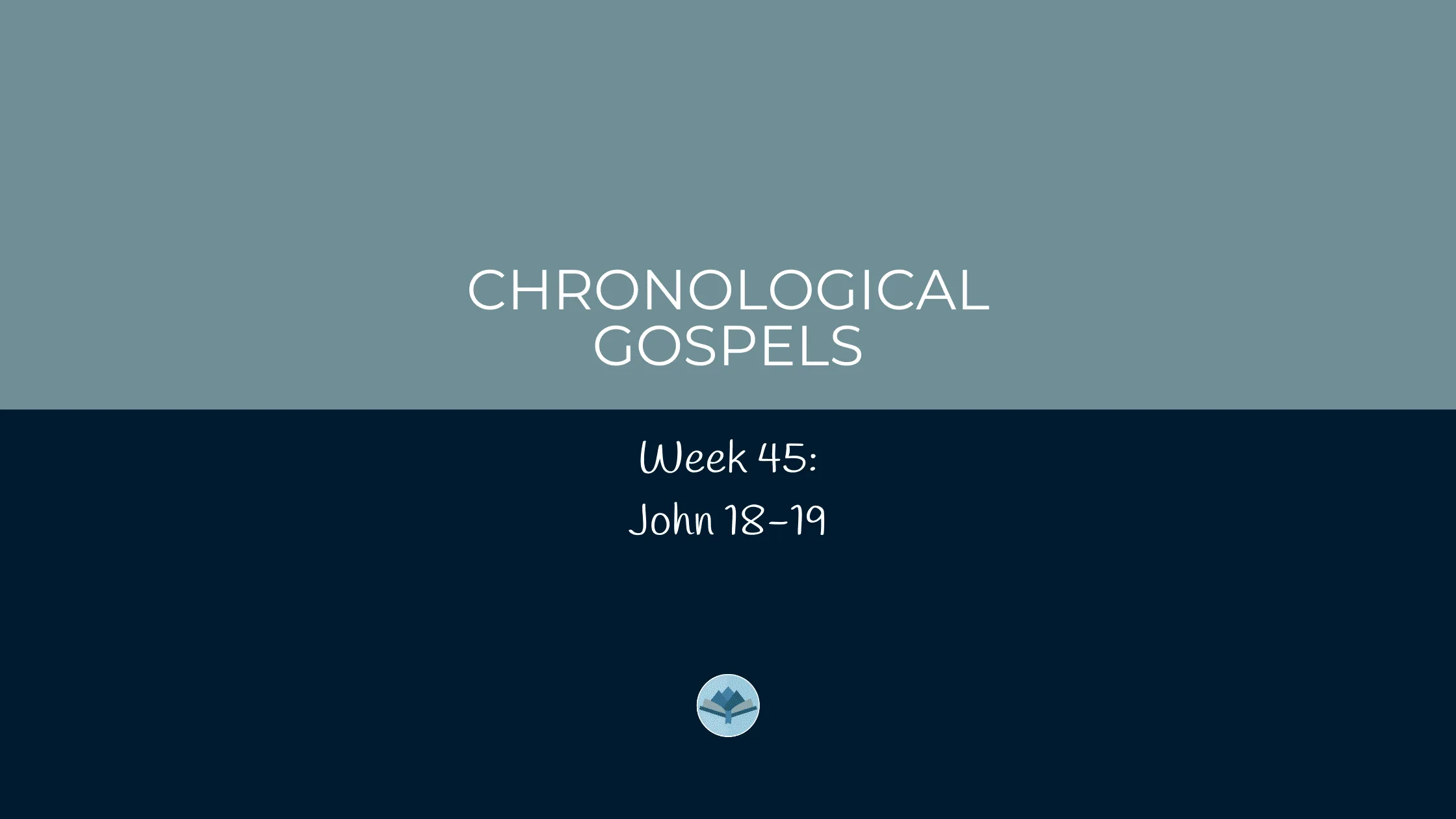 Chronological Gospels: John 18-19