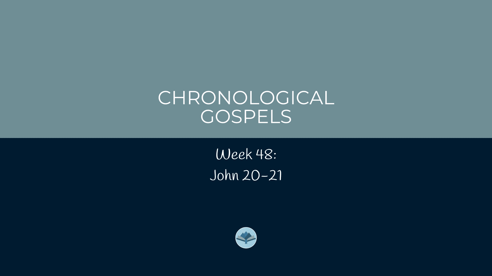 Chronological Gospels: John 20-21