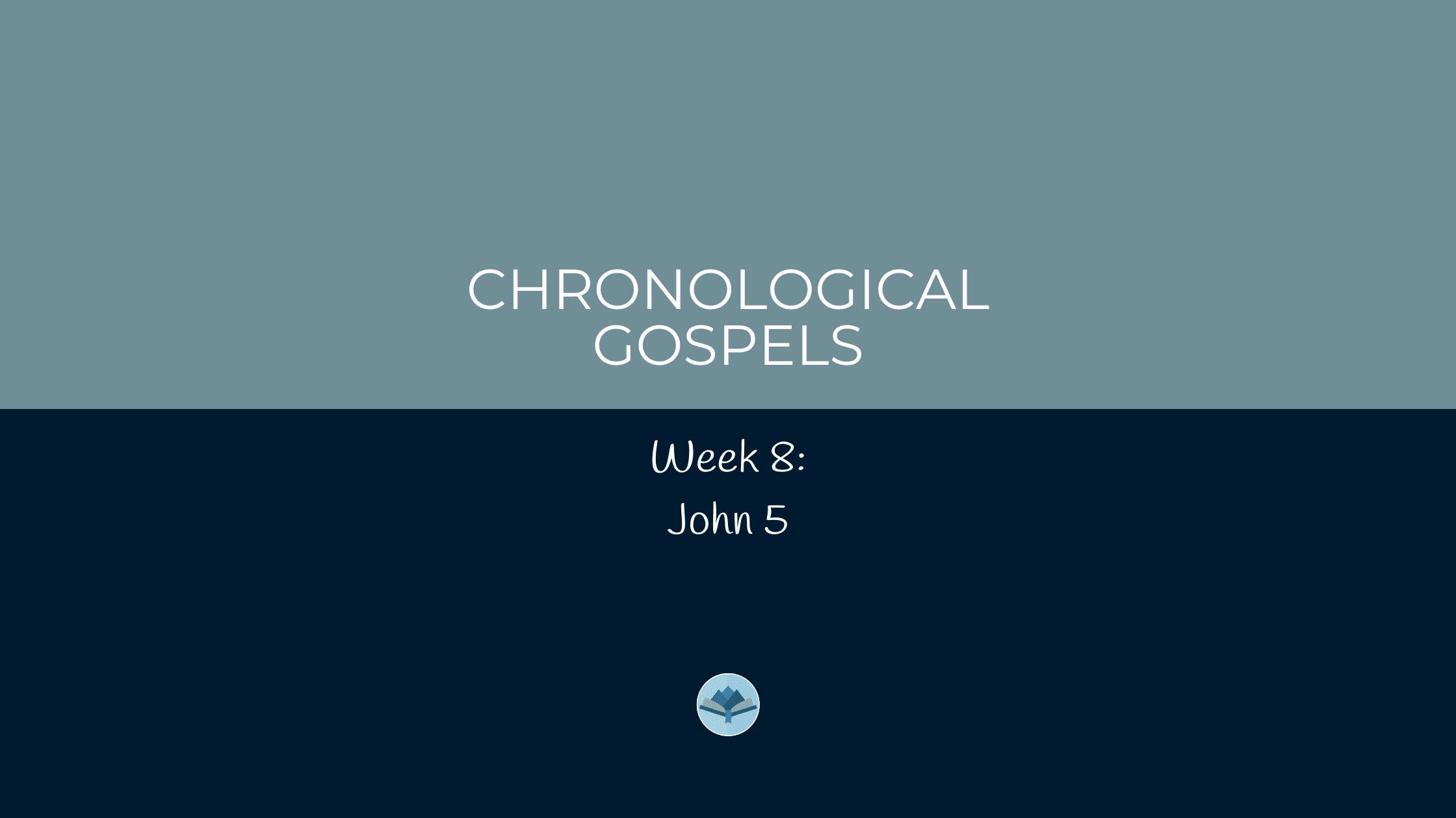 Study with Me Chronological Gospels Week 8 John 5