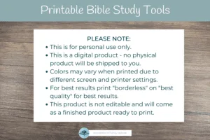Bible Information Charts - Image 7