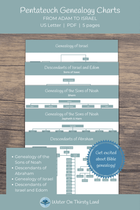 Pentateuch Genealogy Charts
