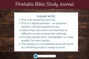 Bible Study Journal High Contrast Shop