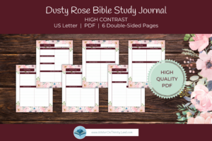 Bible Study Journal High Contrast Shop