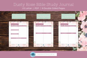 Dusty Rose Bible Study Journal