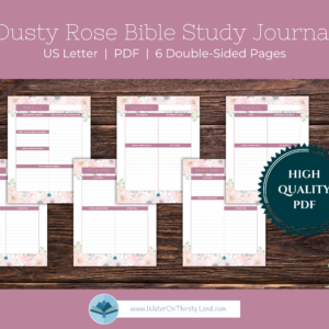 Dusty Rose Bible Study Journal