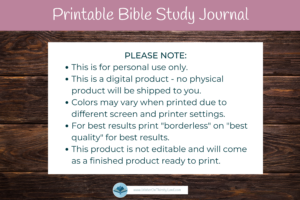 Dusty Rose Bible Study Journal