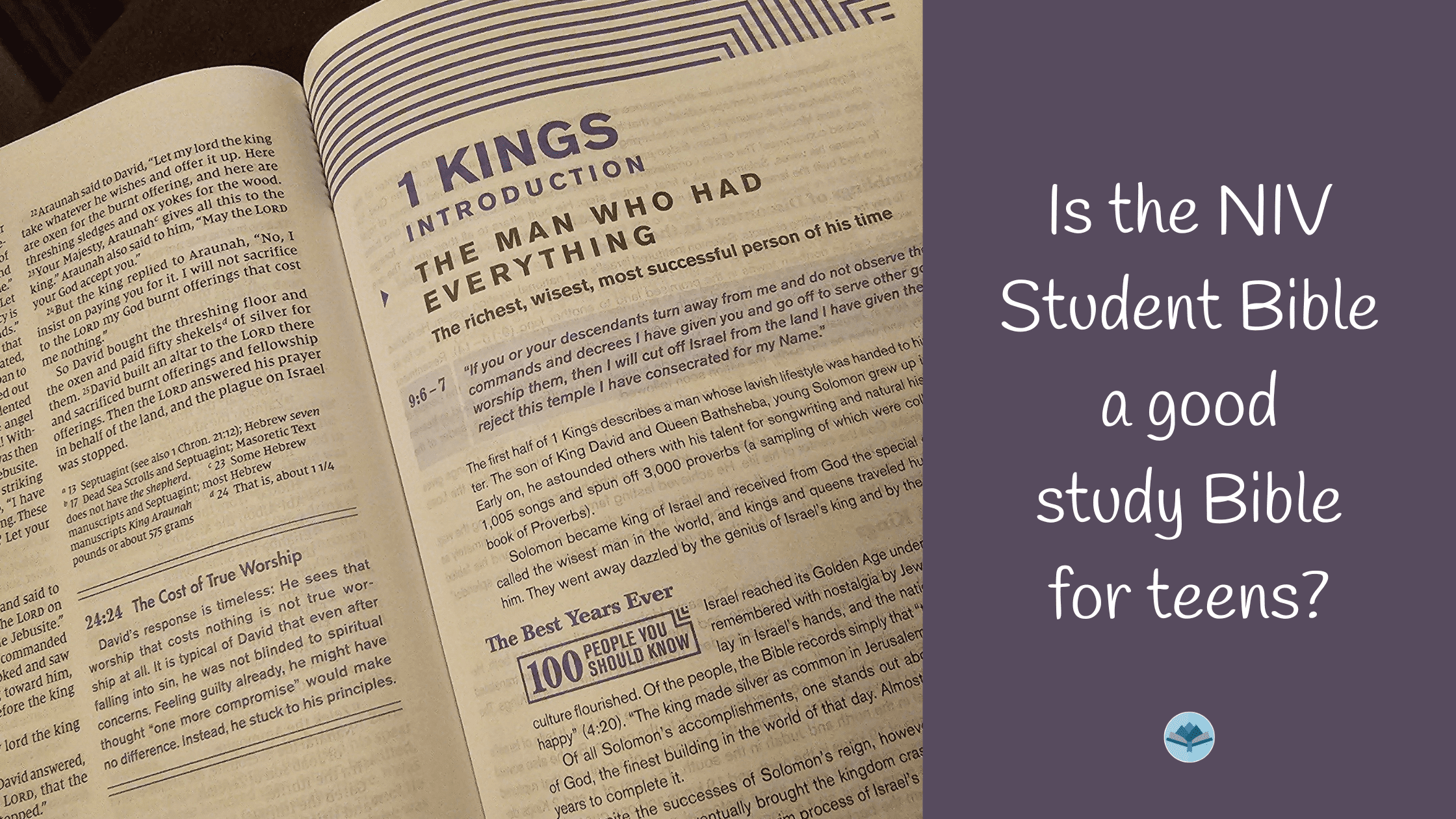 Is the NIV Student Bible a good study Bible for teens