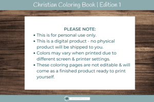 Bible Coloring Book Pages Pack 1