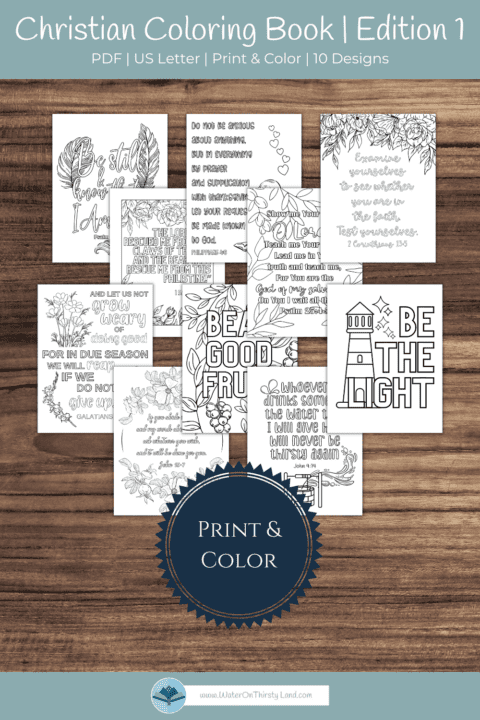 Bible Coloring Book Pages Pack 1