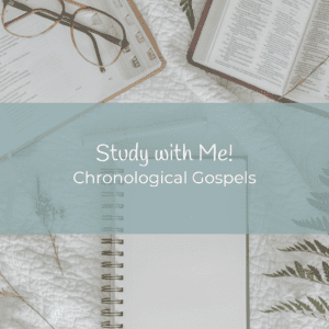 Study with Me Chronological gospels cover