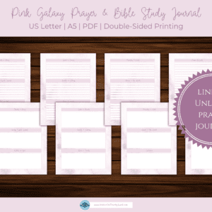 Pink Galaxy Prayer & Bible Study Journal