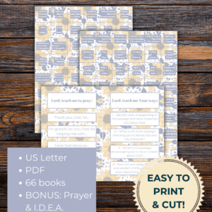 Pale Sunflower Print and Cut Bible Tabs
