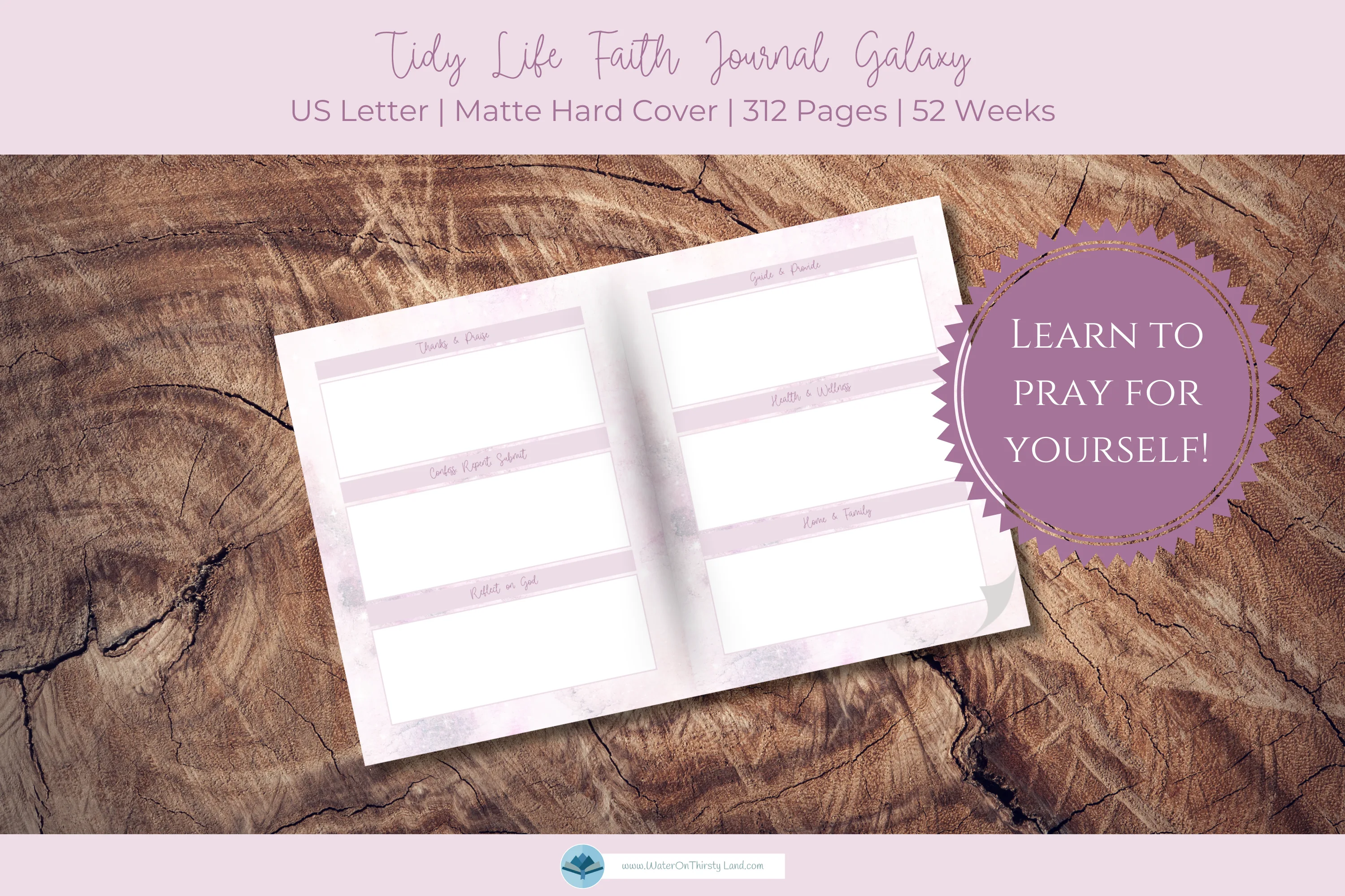 Tidy Life Faith Journal Galaxy 12 Month - Image 3