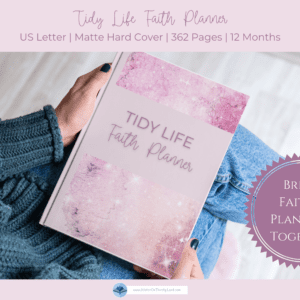 Tidy Life Faith Planner Pink Galaxy
