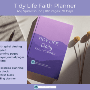 Tidy Life Daily Faith Planner Purple
