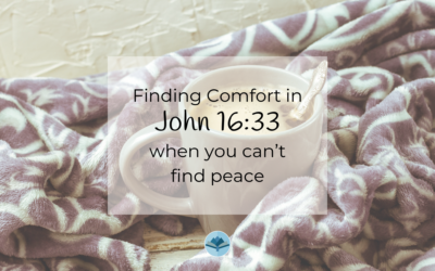 How to find comfort in John 16:33 when you can’t find peace