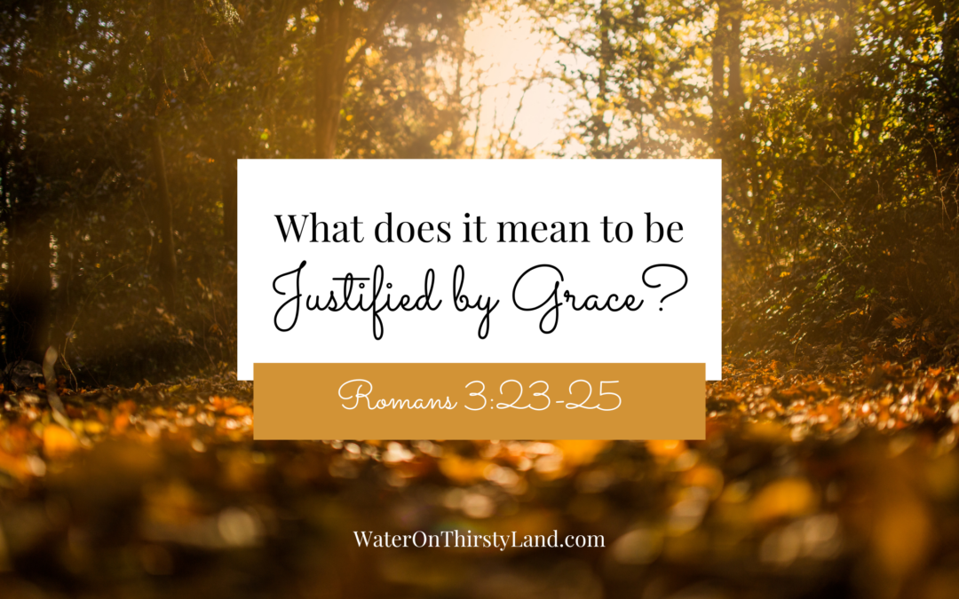What does it mean to be justified by grace?
